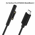 15V 3A Type C Power Supply Charger Adapter USB C PD Charging Cable for Microsoft Surface Pro 8/7/6/5/4/3 Laptop Book 3/2/1 GO. 