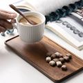 Natural Wooden Tray Rectangular Plate Fruit Snacks Food Storage  Serving Bamboo Holder  Decorate Supplies S Hotel Home. 