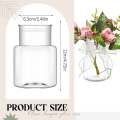 High quality large wide mouth cylindrical style plastic vase, transparent vase, suitable for table decoration, wedding, home,. 