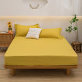 A simple pure color bed cover single all-wrapped mattress protective cover dust cover (without pillowcase) for all seasons. 