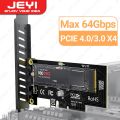 JEYI M.2 NVME SSD to PCIE X1 Adapter Card, 2280 SSD PCIe 3.0 4.0 Expansion Card for Desktop PC, PCI-E GEN4 16Gbps Full Speed SK1. 