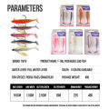TAIYU Hot Sale Fishing Lures 20g Jig Head T-tail Silicone Soft Lure Wobbler Metal Spinner Spoon Bait For Pike Trout Bass Fishing.