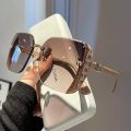 Ins New Fashion Square Sunglasses Women Luxury Designer Sun Glasses Ladies Vintage Trendy Driving Eyeglasses Gafas De Sol. 
