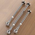 35-80cm Adjustable Stainless Steel Clothes Drying Rack No-Drill Telescopic Pole Curtain Rod for Balcony Bathroom. 