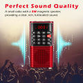 Mini Portable Pocket FM Radio Number key Handheld MP3 Walkman Radios with Recorder Rechargeable Battery For Walkman Go Hiking. 