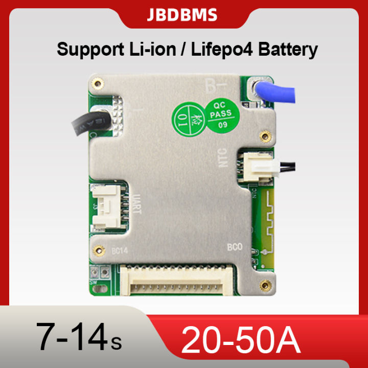 JBD Smart BMS 7S 8S 9S 10S 11S 12S 13S 14S 24V 36V 48V 20A 30A 40A 50A ...