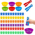 Counting Bears Matching Games Color Sorting Bowls Tweezers Preschool Learning Education Montessori Gift Toys for Kids Girls Boys. 