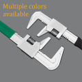 Universal F-Shaped Multifunctional Adjustable Wrench Pipe Pliers Large Opening Right Angle for Sewer Bathroom Water Pipe. 