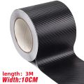3D Nano Carbon Fiber Car Bumper Door Guard Protection Film 3m Car Door Sill Protector Sticker Black Waterproof Anti Scratch Tape. 