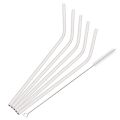 6*215mm 6Pcs Eco-friendly Reusable Metal Straws Set 304 Stainless Steel Drinking Straw Cocktail Party Favor Bar Accessory.