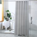 PEVA Waterproof Shower Curtain Mildew Bathroom Solid Curtain Wave Window Tulle Home Luxury with Hooks  Heavy S Fold Wavy Shower. 