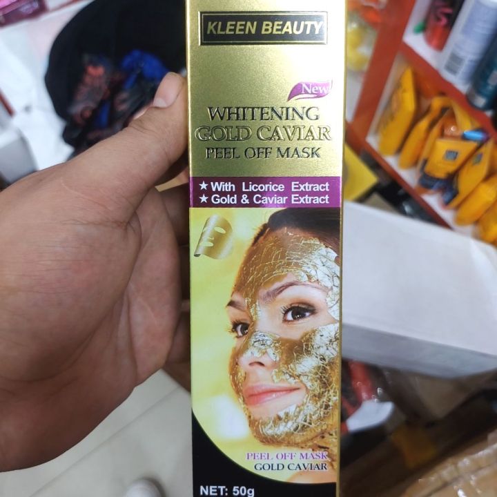 Kleen Beauty  new  GOLD CAVIAR PEEL OFF MASK 50g