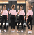 DFXEN Logo Women High Waisted Seamless Yoga Leggings Tummy Control Scrunch Butt Gym Fitness Workout Running Sports Pants.