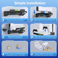 Wall Mount Kit with RGB Light For PS5/ Pro/ Slim Console Dual Controller Charging Station Headset Hanger For PS5 Accessories.