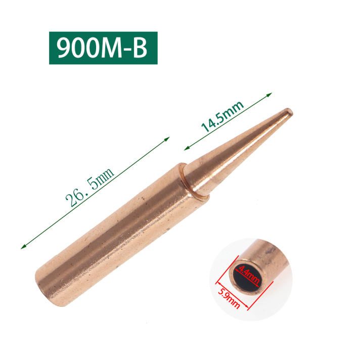 5Pcs%20900M-T%20Pure%20Copper%20Soldering%20Iron%20Tip%20Soldering%20iron%20BGA%20Soldering%20Station%20Lead-free%20Solder%20Tips%20Branding%20Iron%20Welding%20-%20Image%205