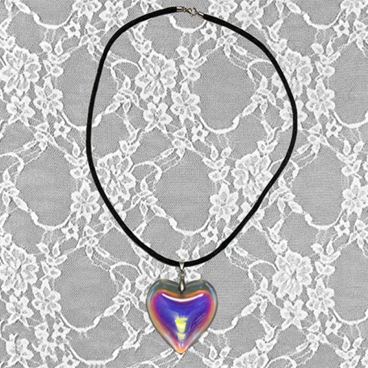 Gothic%20Wine%20Red%20Glass%20Crystal%20Big%20Heart%20Necklace%20Y2K%20Grunge%20Punk%20Puffy%20Heart%20Cord%20Rope%20Chain%20Pendant%20Necklace%20Women%20Girls%20Gift%20-%20Image%202