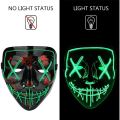 Led Purge Mask Horror Home Decor Masque Masquerade Party Cosplay Masks Fiesta Halloween Masks of Terror Glowing Led Masker Adult. 