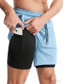 Men's Running Shorts Gym Sports Shorts Male 2 In 1 Quick Dry Workout Training Gym Fitness Jogging Short Pants Summer Men Shorts. 