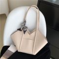 Women's Big Size Tote Bags Quality Soft Leather Shoulder Bag Silk Scarf Decoration Handbag Ladys New Large Capacity Shopping Bag.