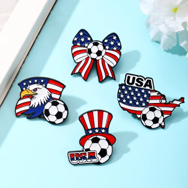 4%20PCS%20Exquisite%20Metal%20Ball%20Badge%20Brooch%20Sports%20Fan%20Collection%20%20Lapel%20Pin%20Decoration%20Accessory%20-%20Image%203