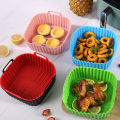 1PC Square Silicone Air Fryer Basket Reusable High Temperature Resistant Easy to Clean Air Fryer Grill.