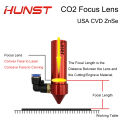 HUNST USA CVD ZnSe Focus Lens Dia 12mm 18mm 19.05mm 20mm FL 38.1 50.8 63.5 76.2 101.6mm For Co2 Laser Engraving Cutting Machine. 