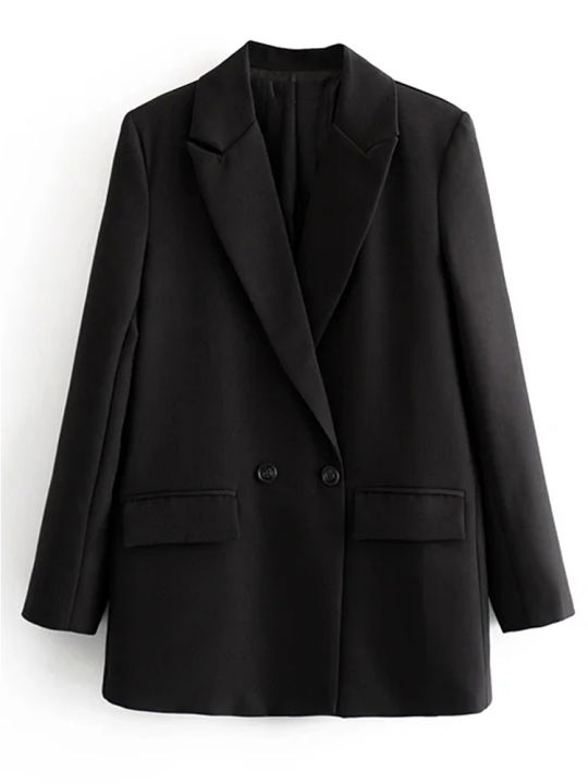 HXAO%20Blazer%20Woman%20Black%20Beige%20Khaki%20Blue%20Green%20Gray%20Women%20coat%20Fashion%20Office%20Wear%20Women's%20Blazers%20Jacket%20Outerwears%202024%20-%20Image%205