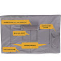 Grey Outdoor TV Screen Cover Weatherproof Universal Protector Dustproof Waterproof Case for 22-65'' LCD Television with. 