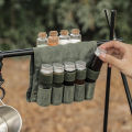 Outdoor Camping Spice Bottle Bag Set Portable Camping Picnic Seasoning Bottle Storage Bag Condiment Jar Seasoning Bottle Holder.