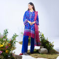 Salitex 3 Piece Unstitched Printed Lawn Silk (SI3). 