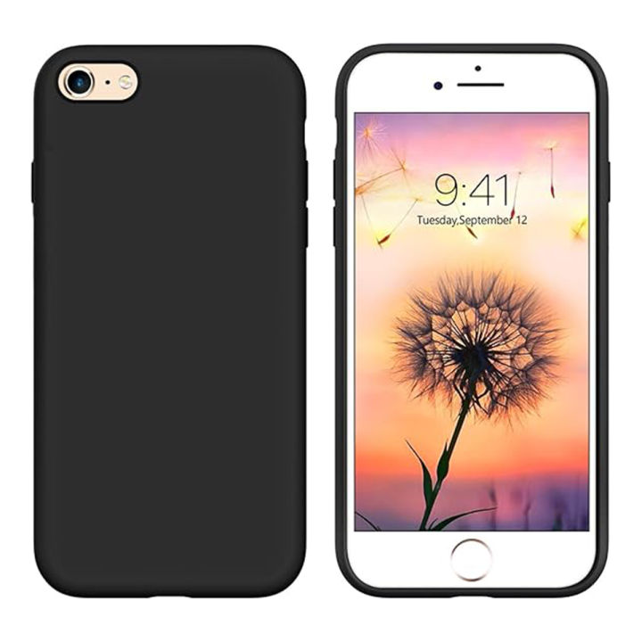 iPhone 6 Plus / 6s Plus Matte Black Flexible TPU Slim Shockproof Case