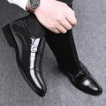 New men's formal leather Shoes Casual business non slip footwear Fashion minimalist work shoes Comfortable male flat Zapatillas.