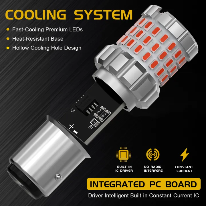 BMTxms%201157%20P21/5W%20BAY15D%20LED%20BAZ15D%20P21/4W%20BAW15D%20PR21/5W%20Red%20Brake%20Light%20Car%20Tail%20Stop%20DRL%20Lamp%20For%20HYUNDAI%20Opel%20Toyota%20Suzuki%20-%20Image%203