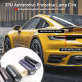 High Quality TPU PPF Film 0.3*3M/2M/1M/0.5M Car Headlight Protective Film Self-Healing Anti Scratches Light Black/ Smoked Black.