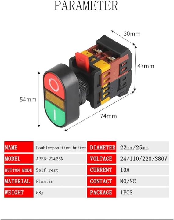 Double%20Push%20Button%2022mm%20Red%20Green%20ON%20OFF%20Start%20Stop%20Light%20indicator%20Switch%20Egg%20Push%20Button%20220v%20380v%20-%20Image%202