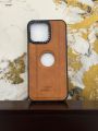 Luxury Leather Case with Apple Logo Cutout for iPhone 15/14/13/12/11 Pro Max. 