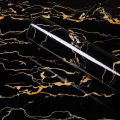 Marble Wallpaper Sheet (Black-Golden)– Self-Adhesive PVC Wall Sticker | Waterproof & Oil-Proof Peel and Stick Contact Paper for Kitchen, Cabinets, Walls, Furniture & Home Décor. 