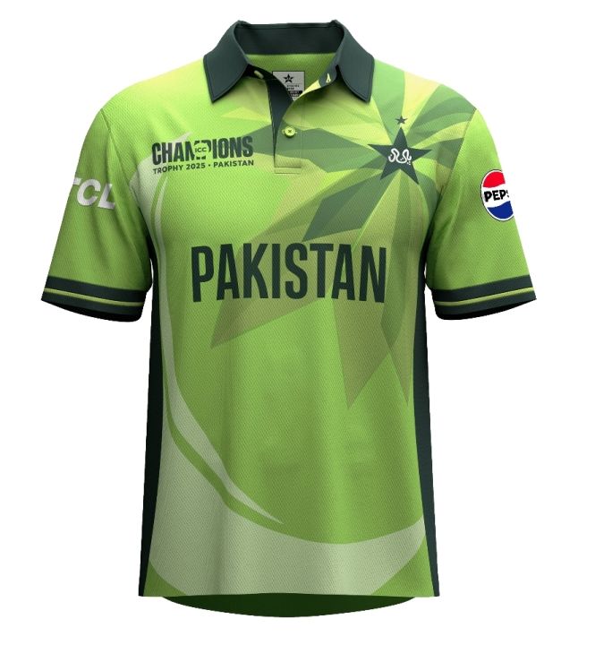 Pakistan Champions Trophy 2025 Jersey – Custom BABAR 56 Printed on Back | Limited Edition Cricket Kit | Green & Black Pakistan CT25 jersey | Breathable Polyester | Comfortable Fit | Cricket Fan Jersey | Personalized Pakistan Team Shirt