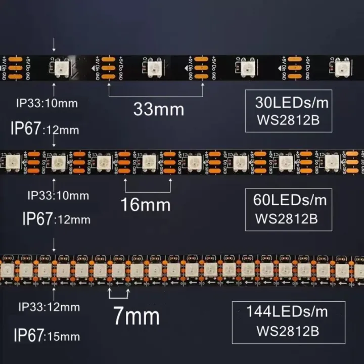 WS2812B%20LED%20Strip%20RGB%20IC%20Smart%20USB%20Bluetooth%20Music%20Controller%20Kit%20Individually%20Addressable%20Smart%20RGB%20LED%20Strip%2030/60/144Leds/m%20-%20Image%205