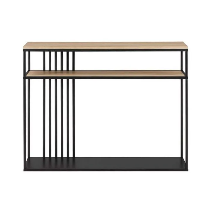 HS%20Fabrication:%20Modern%20Minimalist%20Slatted-Metal%20Entry%20Table%20,%20Wood%20and%20Metal%20Console%20Table,%2036x12x30,%20Natural/Black,%20-%20Image%203