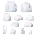 DIY Crystal Epoxy Resin Mold Crystal Cluster Stone Silicone Mold.