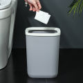 Bsshop Trash Can, Plastic Trash Can, Made from Pp Material, Garbage Container, Available in 4 Colors, 2 Sizes.. 