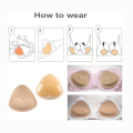 1 Pair Stick-On Adhesive Bra Enhancers - Thick Push-Up Triangle Chest Pads for Women Soft & Self-adhesive  Lingerie Accessories. 
