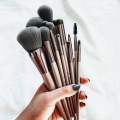 B_H cosmetic lavish elegance full makeup brushes set of 15 pieces. 