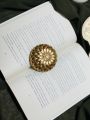 Golden Flower paperweight | Customise Terrazzo Jesmonite Bookend | paper weight | Nordic Designs. 
