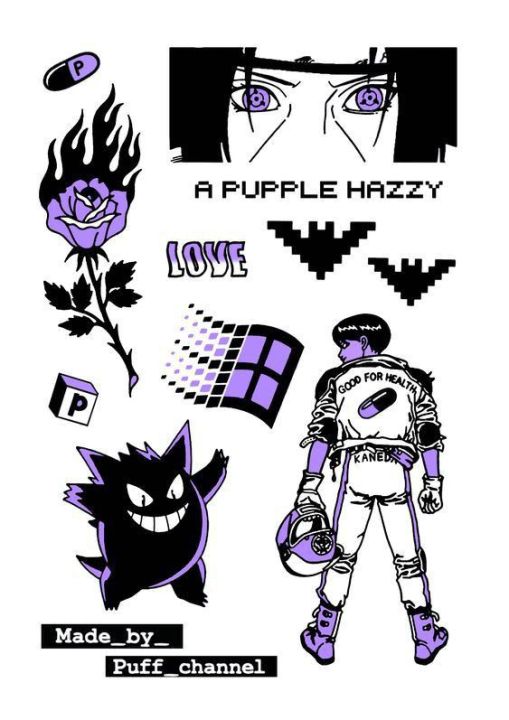 purple and black stickers pack of 20 self adhesive sticker for mobile phone laptop fridge waterproof