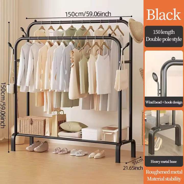 Customizable%20Double-Rod%20Thick%20Metal%20Cloth%20Rack%20Hooks%20Rust-Proof%20Clothing%20Organizer%20Rack%20Bulk%20Order%20Discount%20for%20Garments%20&%20Bags%20-%20Image%205