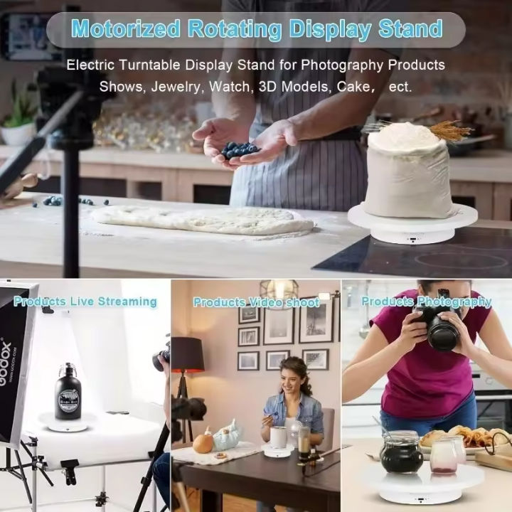 USB-Powered%20Rotating%20Turntable%20with%203%20Speed%20Modes%20360%C2%B0%20Motorized%20Display%20Stand%20for%20Product%20Photography%20Jewelry&Video%20Shooting%20-%20Image%205