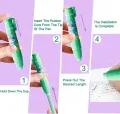 Pencil Eraser Cartoon Push Style Eraser Creative Retractable Durable Cute Art Girls Press The Eraser Stationery School Supplies. 