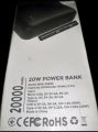 Power Bank MAKE 20W 20000 mAh PD+QC Black (MPB-206BK). 